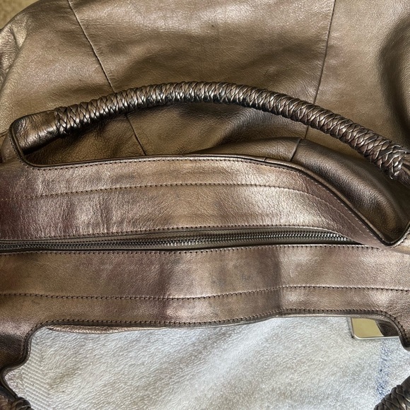 Large Platinum Ferragamo Tote - Picture 8 of 9